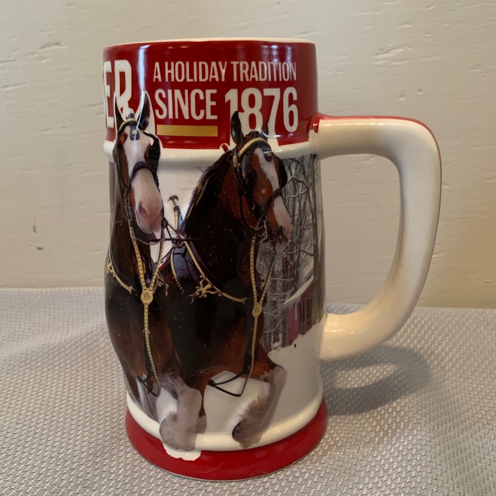 2018 Budweiser Holiday Stein 39th Anniversary Pre-owned